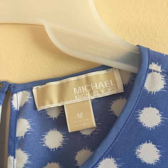 Michael Kors Blue and White Blouse - Picture 4 of 7
